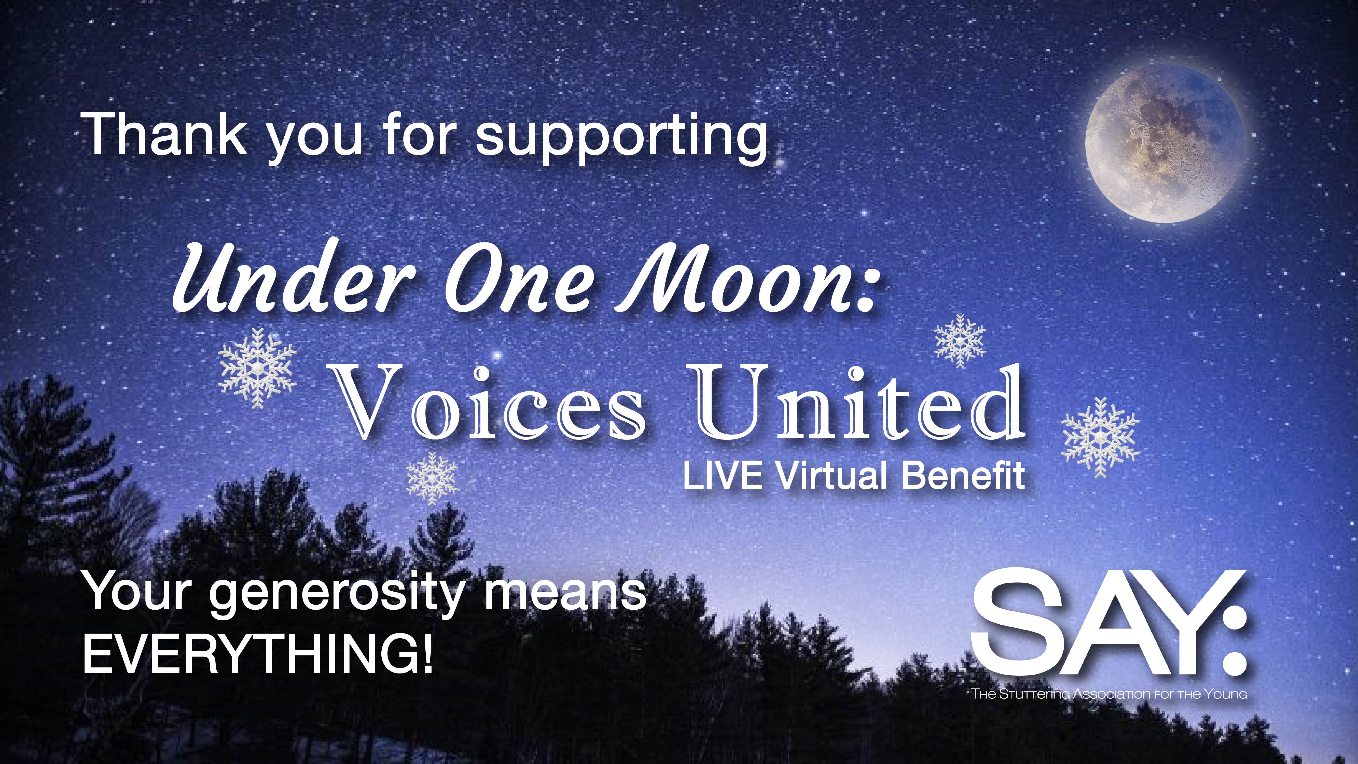 Under One Moon: Voices United &#8211; WRAP